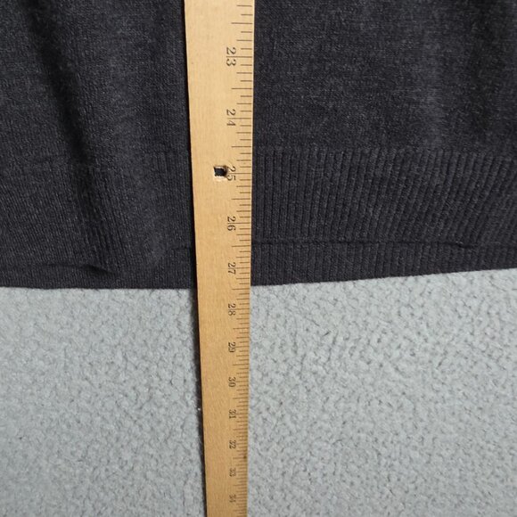 Banana Republic Rugby Sweater Men Size Large Charcoal Wool Blend Regular Fit VTG - Picture 8 of 9